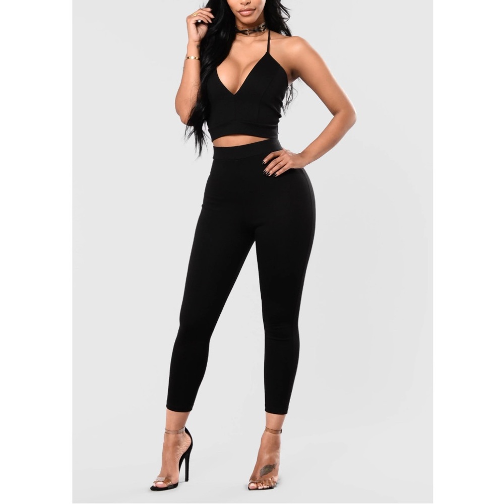 ✨Never Worn, Fashion Nova Black Believe Me Set, Small✨